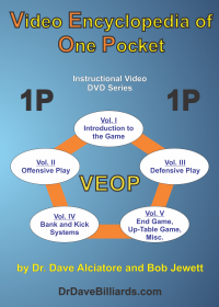 Video Encyclopedia of One Pocket (VEOP) case artwork - front